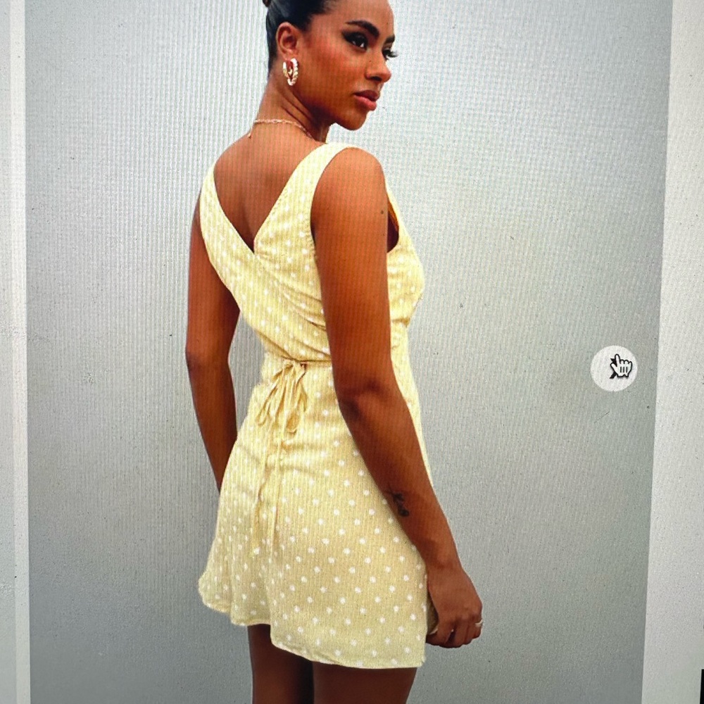 Princess Polly, yellow polkadot, mini dress